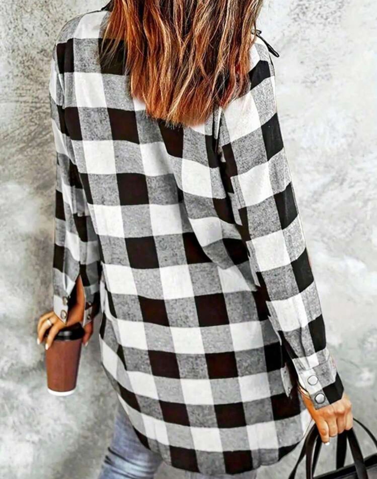 Long Sleeve Plaid Button Down Shirts