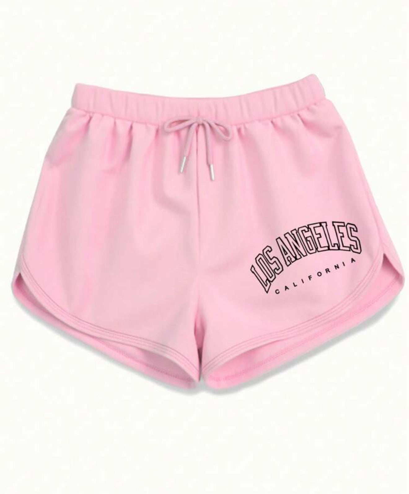 Women's Summer Casual Letter Printed Drawstring Waist Shorts