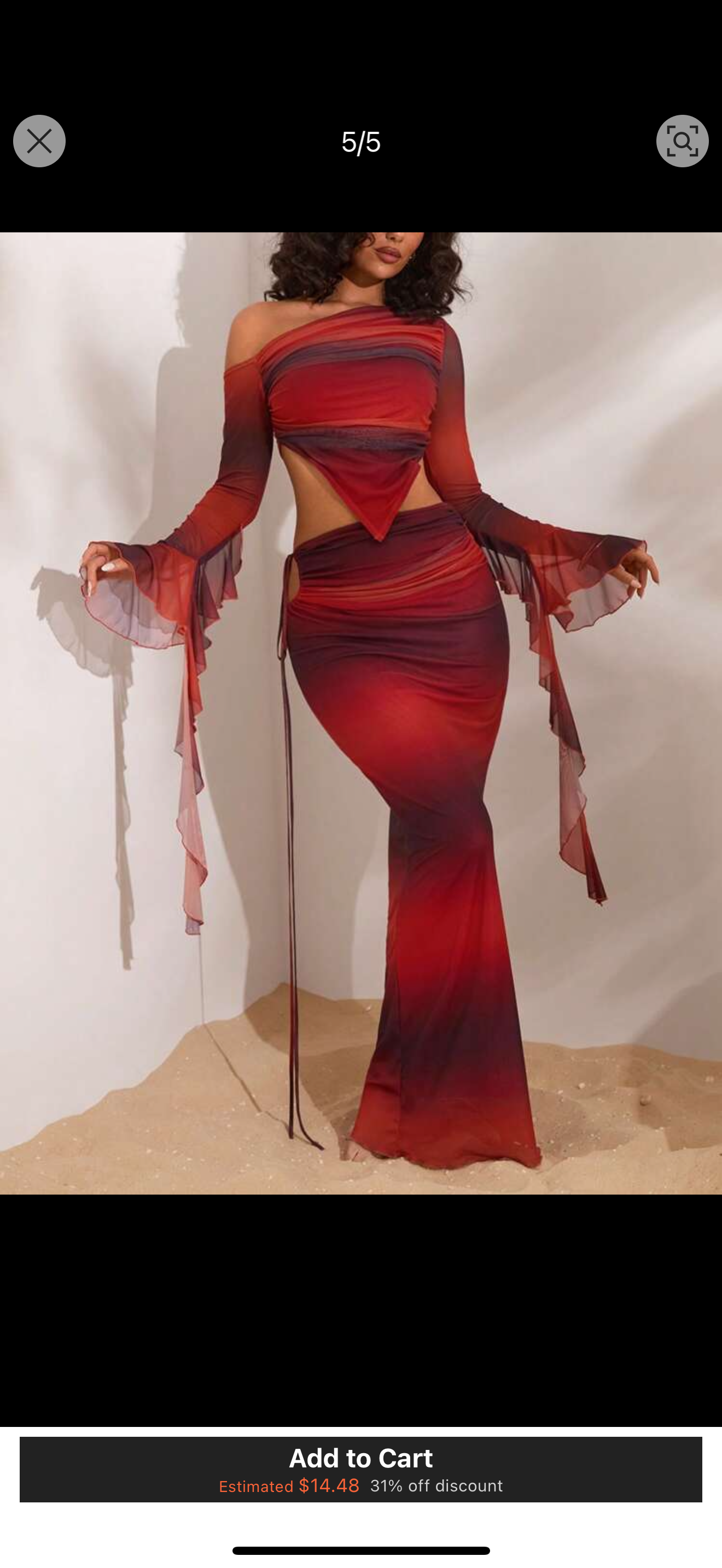Low Waist Fitted Women's Skir