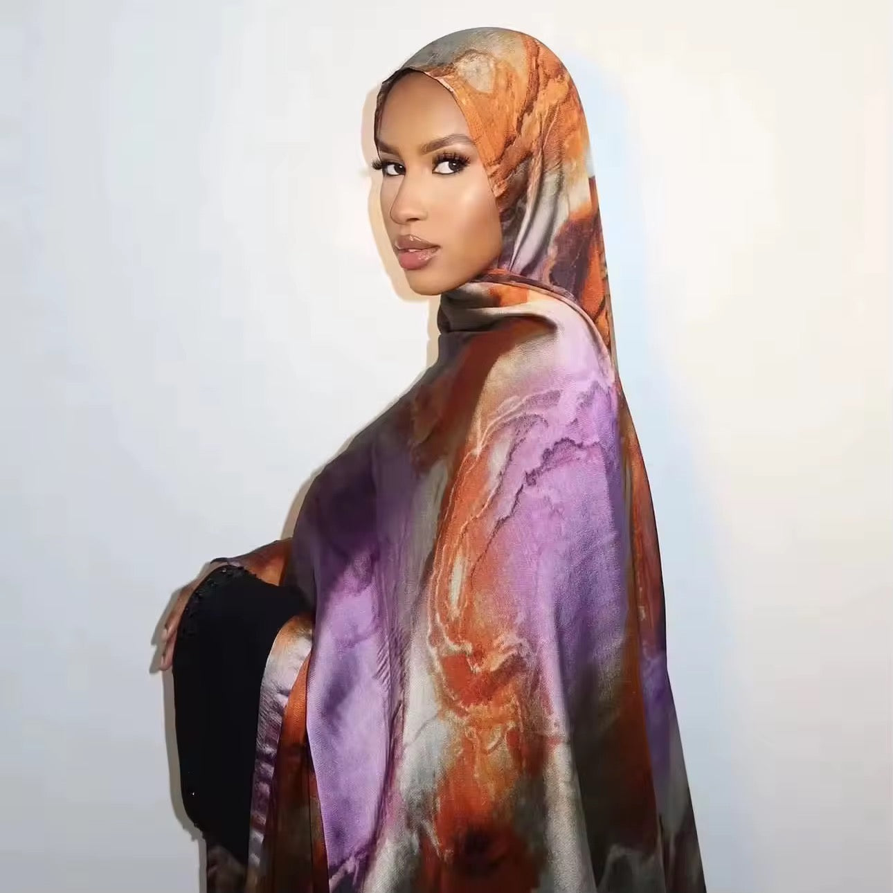 Hijab Scarves Long Satin 1