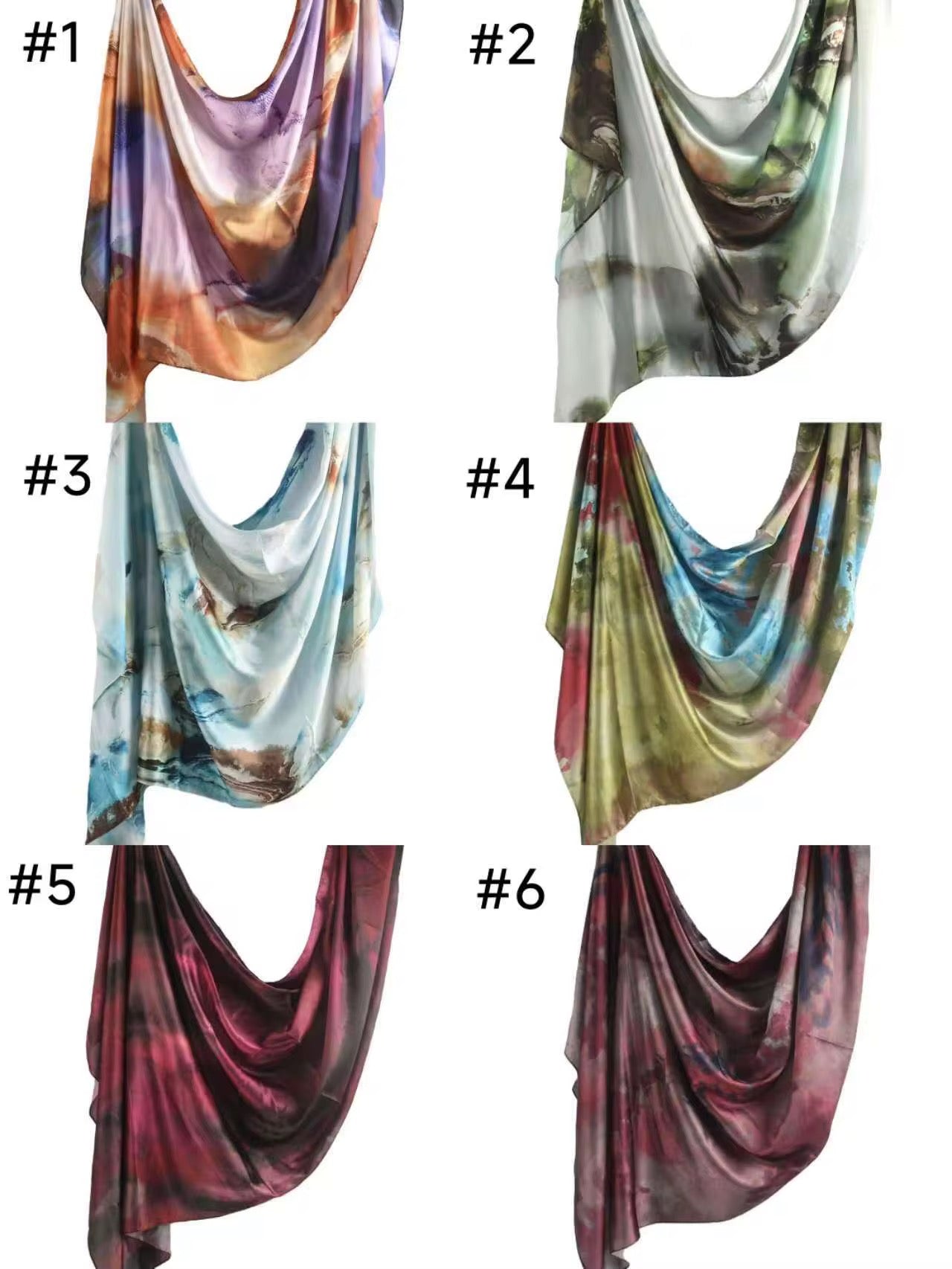 Hijab Scarves Long Satin 1