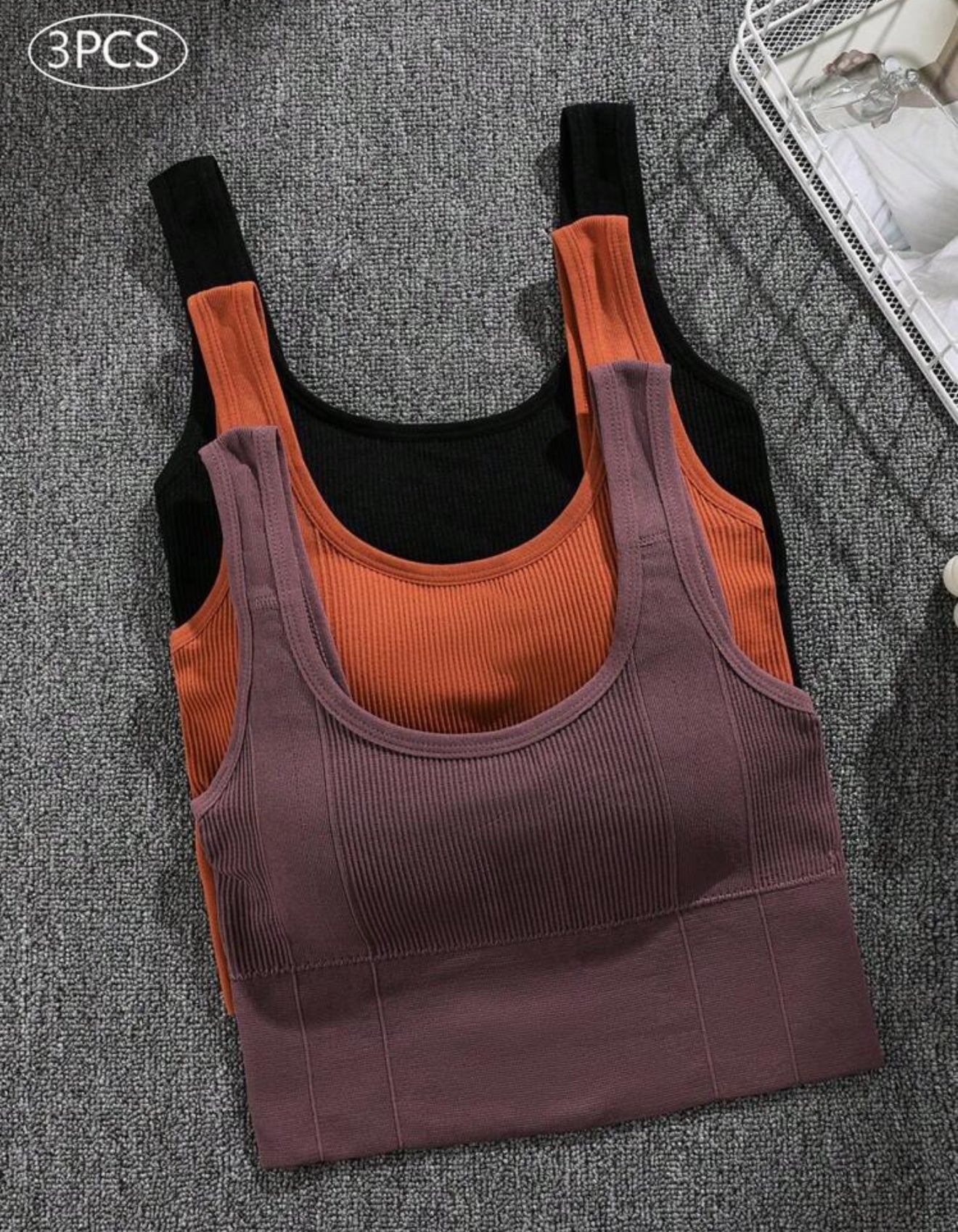 3pcs Criss-Cross Strap Sports Bra For Women (Copy)