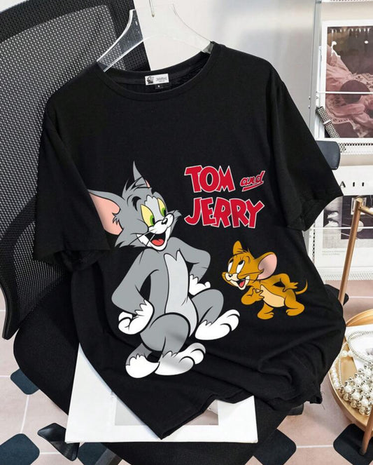 TOM & JERRY black tshirt