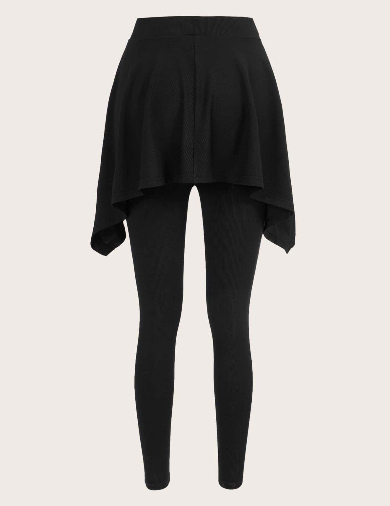 Modest Mulvari leggings with asymmetrical hem