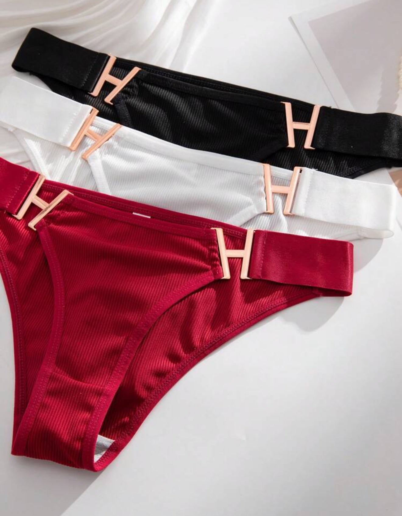 3pcs/Pack Women's Letter Design Comfortable Underwear