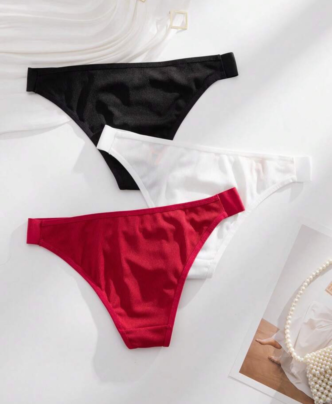 3pcs/Pack Women's Letter Design Comfortable Underwear