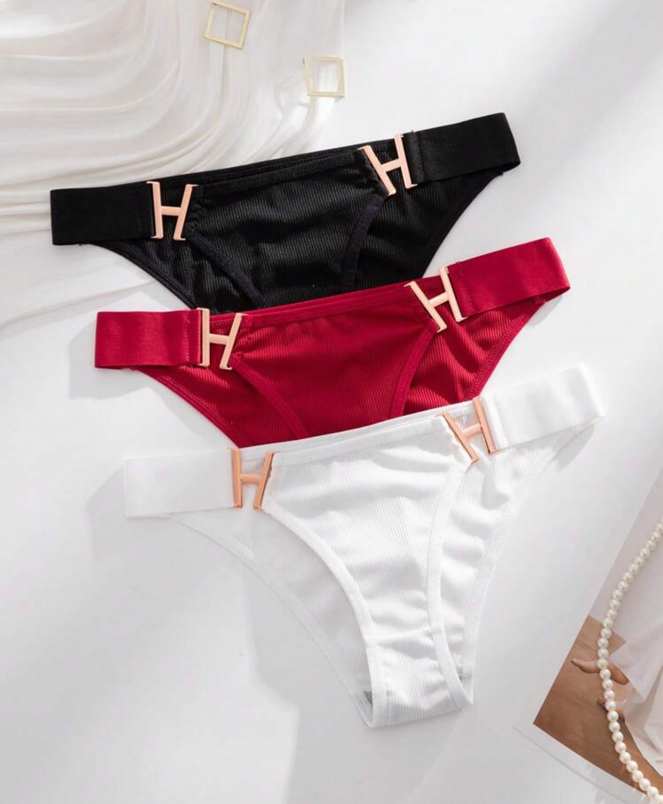 3pcs/Pack Women's Letter Design Comfortable Underwear