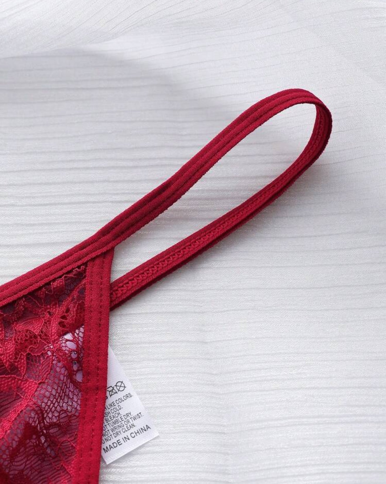 5pcs Women's Solid Color Lace Bowknot Sexy G-String Underwear