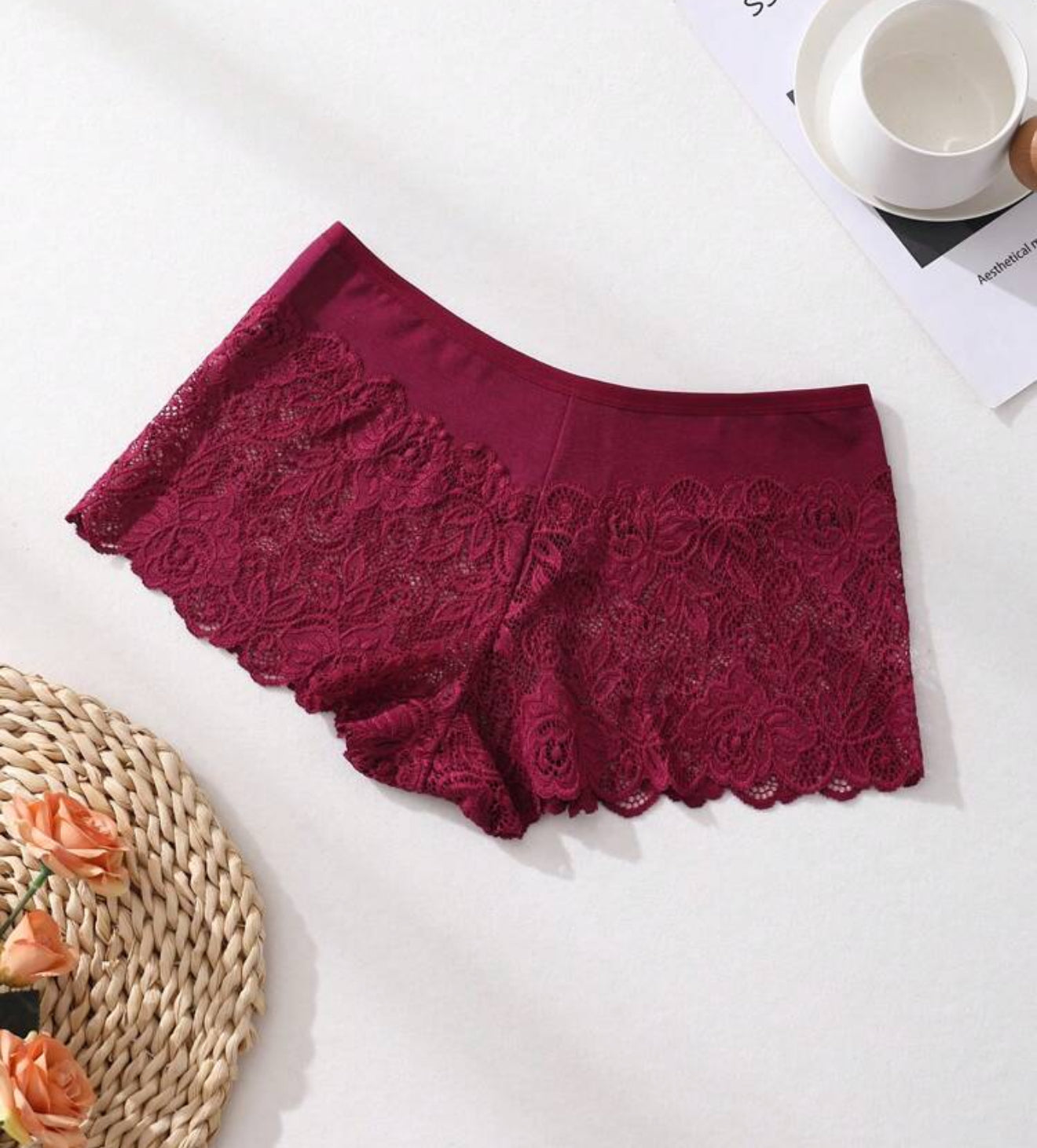 8 PCS Women's Lace Splicing Panties