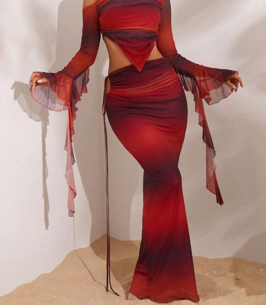 Low Waist Fitted Women's Skir