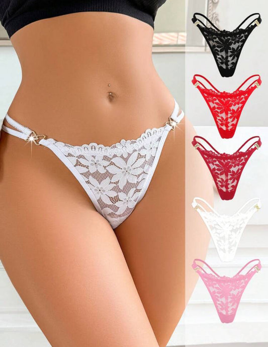 Romantic &amp; Sexy Lace Women's G-String Panties Set