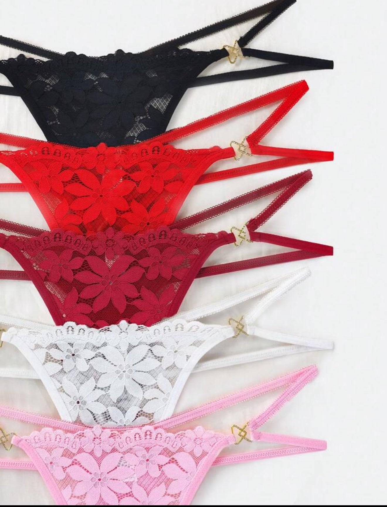 Romantic &amp; Sexy Lace Women's G-String Panties Set
