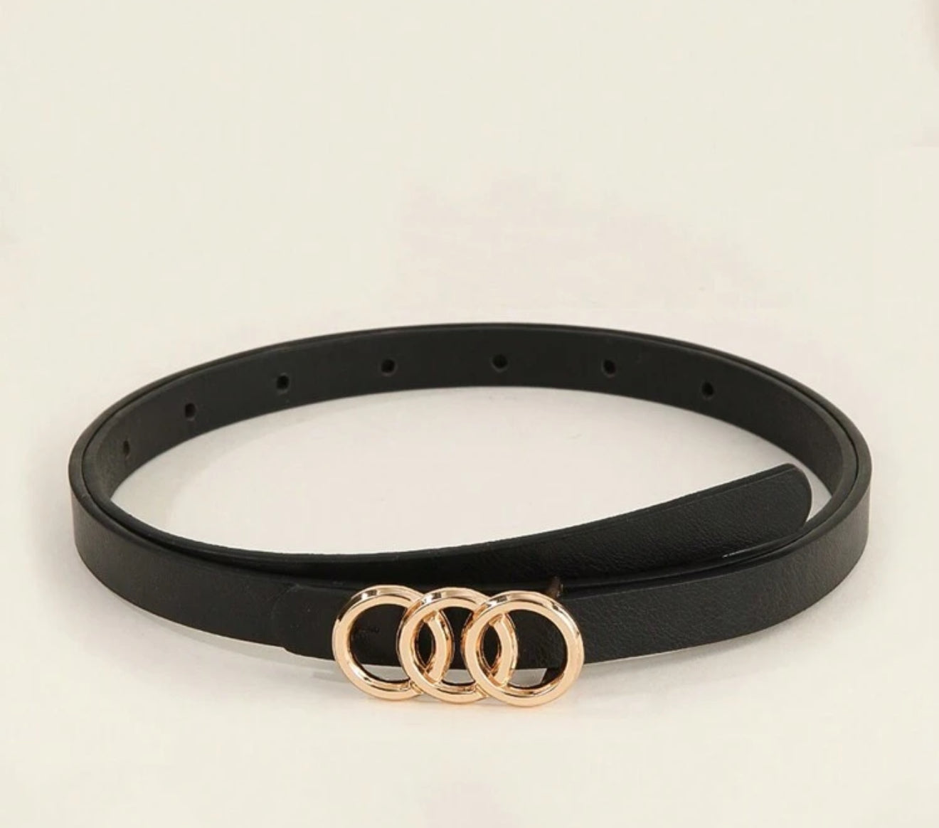3pcs Women Small Metal Buckle Casual Leather Belt Summer, School